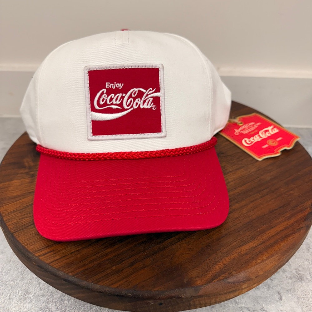 American Needle  Red‎ and White Hat